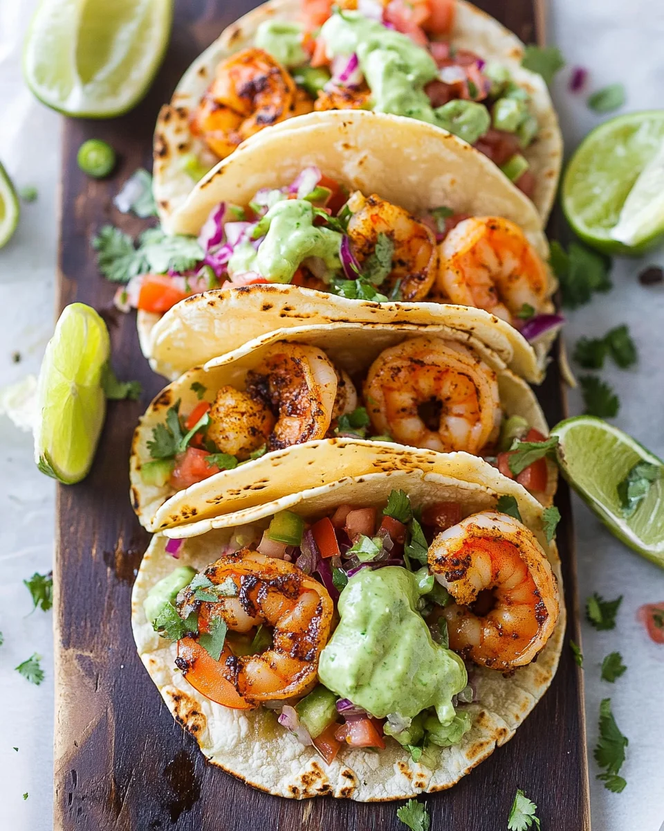 Best Spicy Shrimp Tacos with Cilantro Lime Slaw