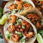 Blackened Shrimp Tacos with Slaw