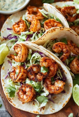 Blackened Shrimp Tacos with Slaw