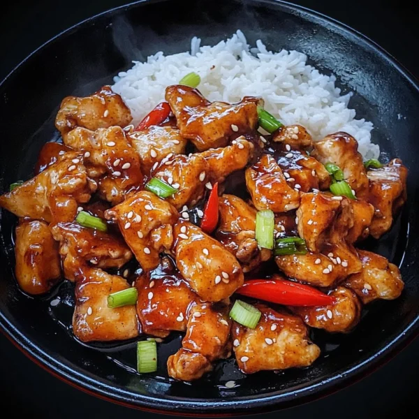 Blackstone Bourbon Chicken on the Griddle