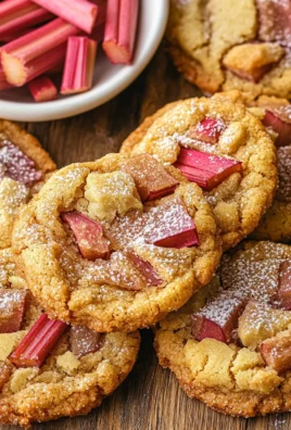Brown Sugar Rhubarb Cookies