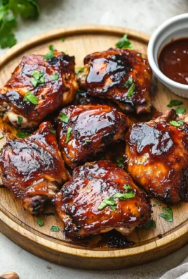 Caramelized BBQ Chicken Thighs in the Oven