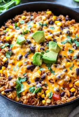 Cheesy Taco Rice Skillet