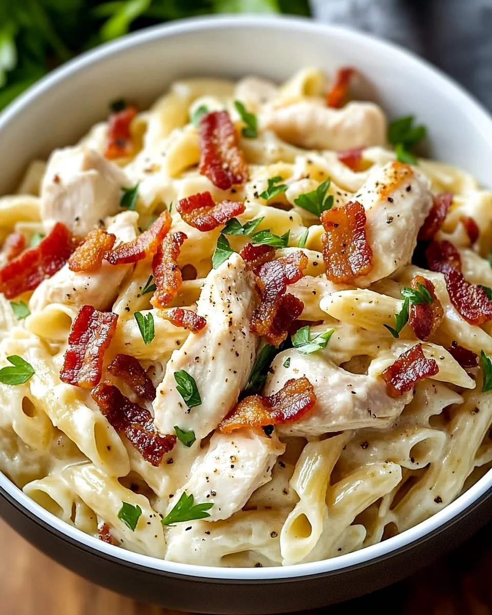 Chicken Bacon Ranch Pasta