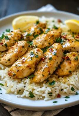 Chicken Scampi with Garlic Parmesan Rice