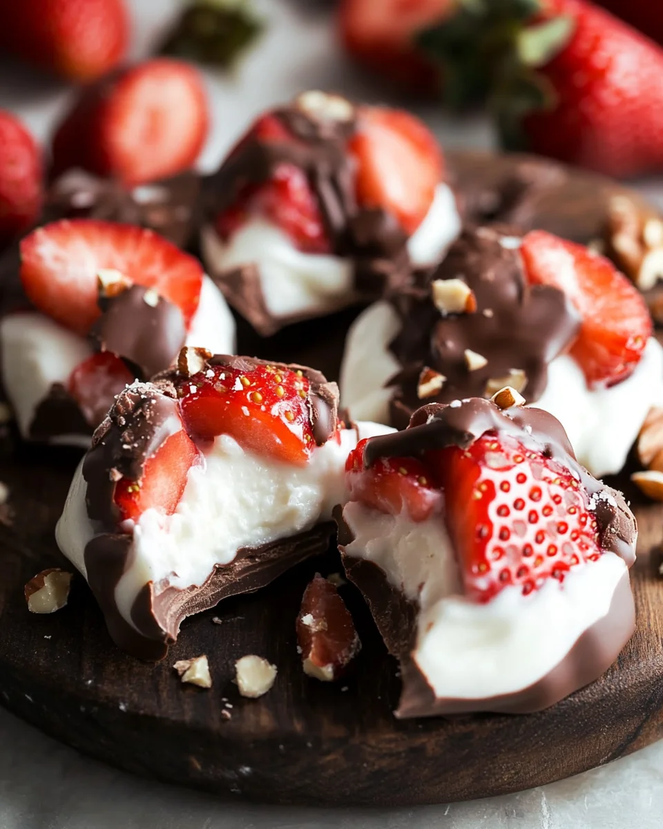 Chocolate Strawberry Yogurt Clusters (Viral Recipe!)