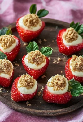 Deviled Strawberries (Made with a Cheesecake Filling)