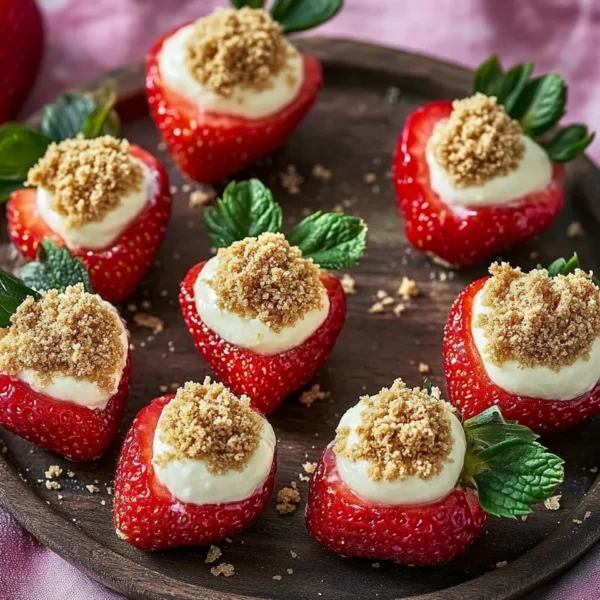 Deviled Strawberries (Made with a Cheesecake Filling)