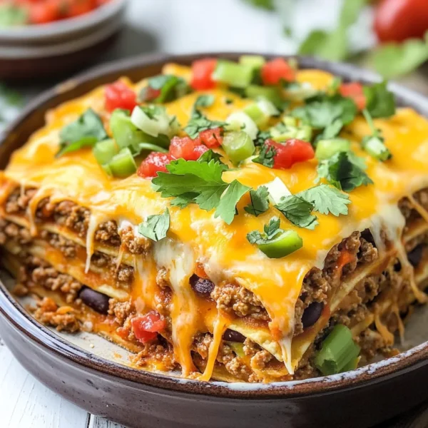 Easy Layered Taco Bake
