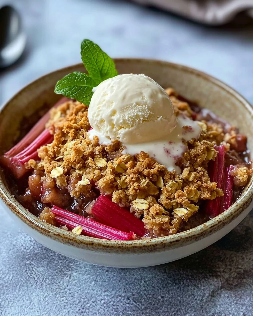 Easy Rhubarb Crisp