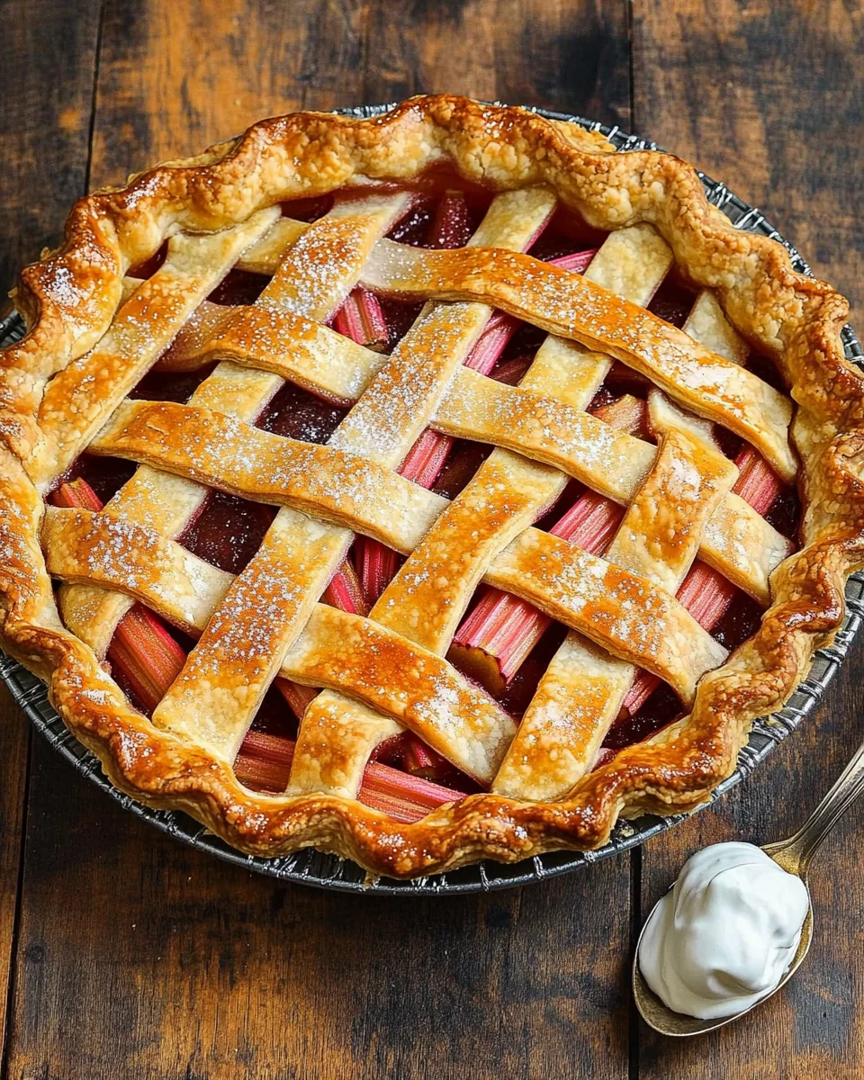 Fresh Rhubarb Pie
