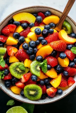 Fruit Salad with Honey Lime Dressing