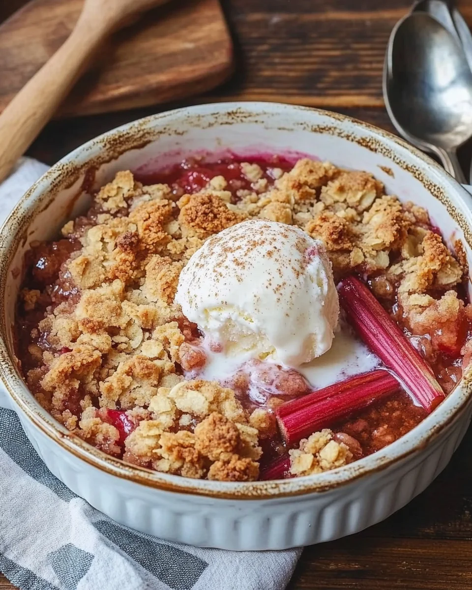 Grandma&rsquo;s Rhubarb Crisp Recipe