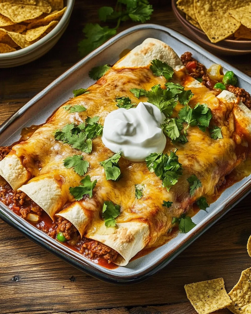 Ground Beef Enchiladas
