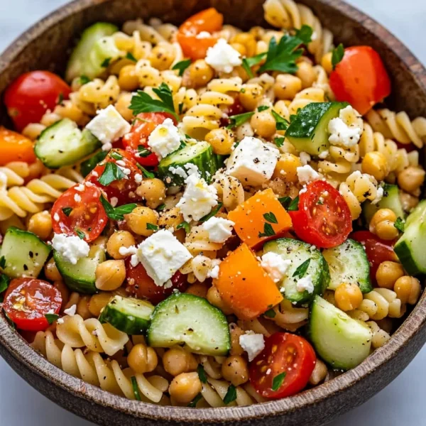 Healthy Greek Pasta Salad