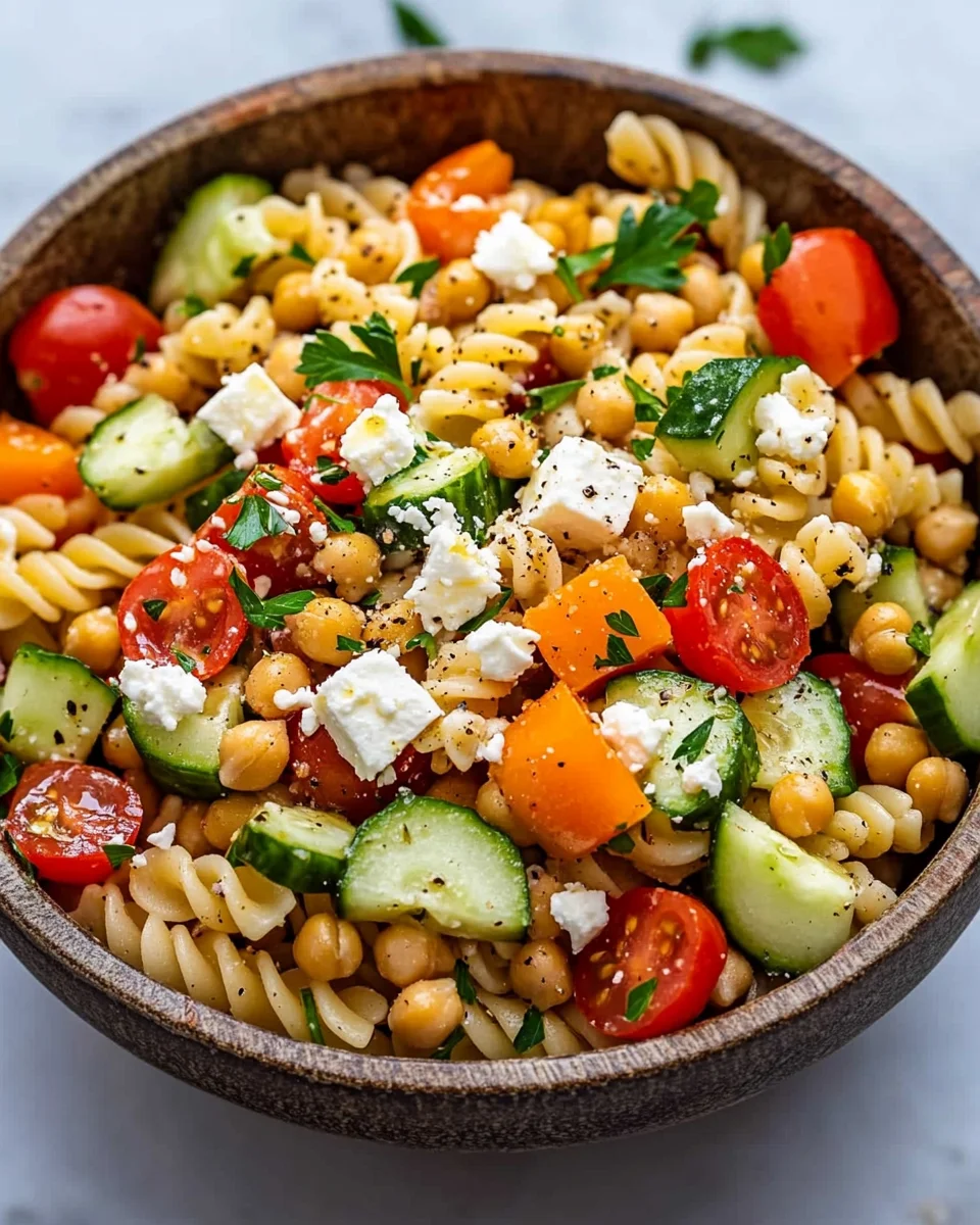 Healthy Greek Pasta Salad