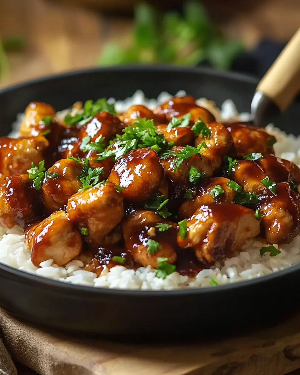 Honey BBQ Chicken Rice