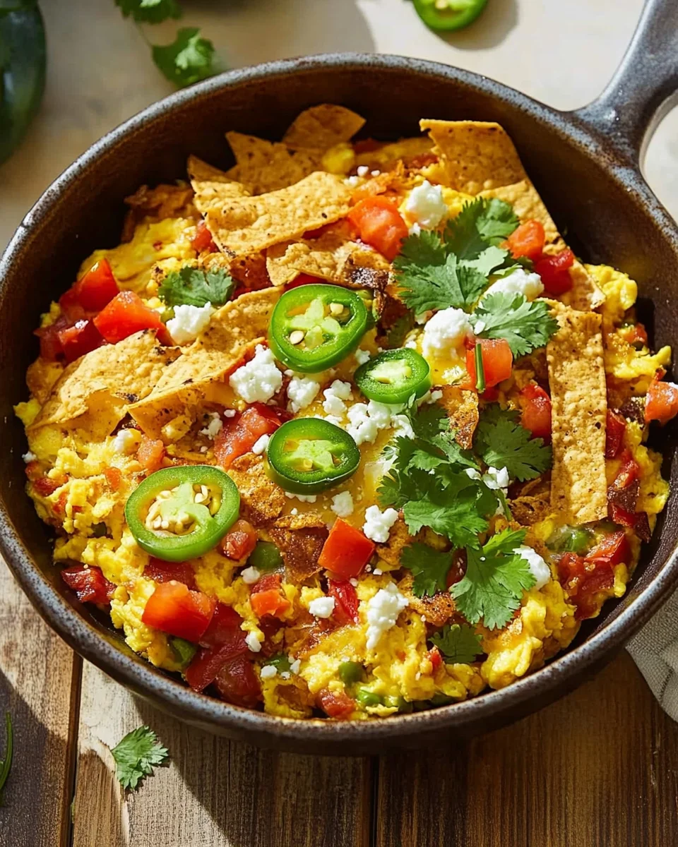 Migas Recipe: Mexican Scrambled Eggs with Crispy Tortillas