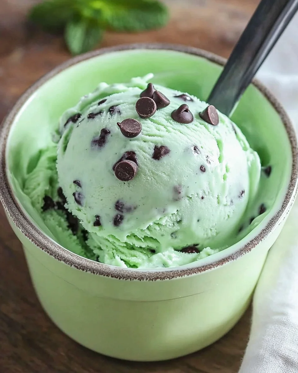 Ninja Creami Mint Chocolate Chip Ice Cream