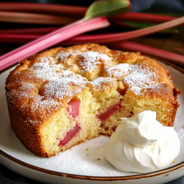 Rhubarb Cake with Cake Mix Made Easy