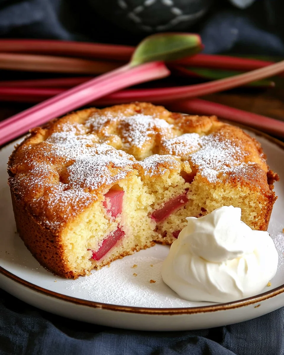 Rhubarb Cake with Cake Mix Made Easy