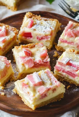 Rhubarb Custard Bars