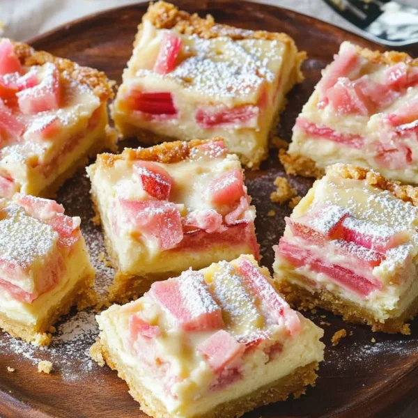 Rhubarb Custard Bars