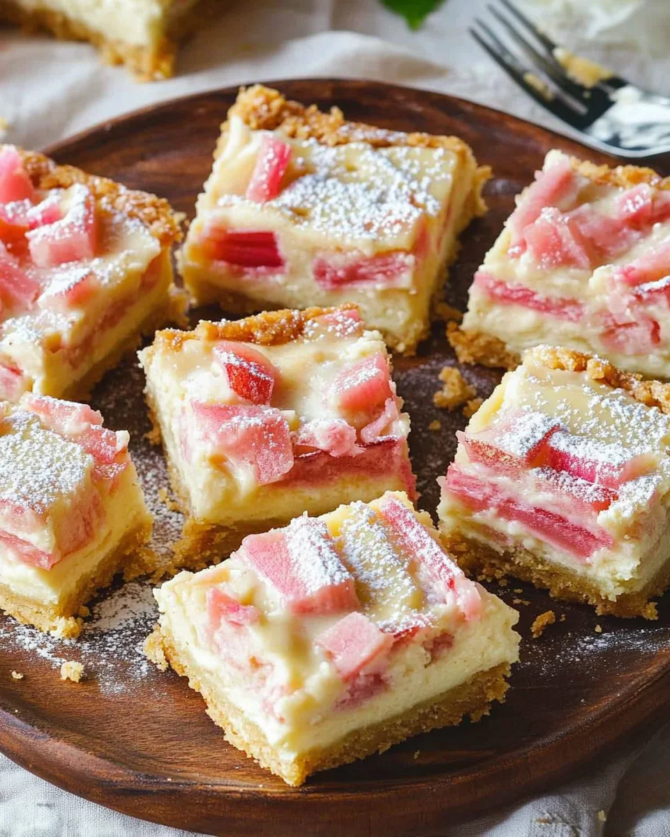 Rhubarb Custard Bars
