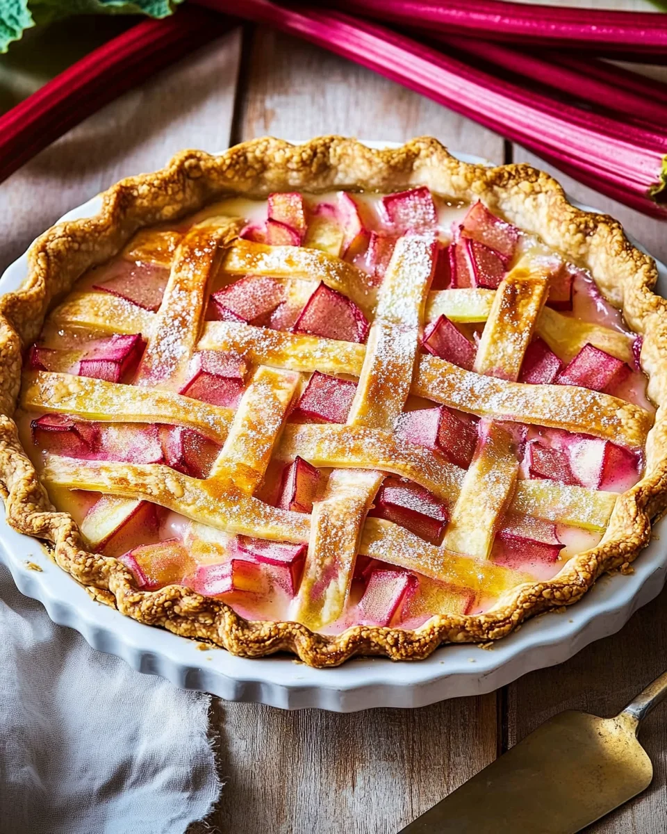 Rhubarb Custard Pie