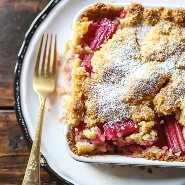 Rhubarb Dump Cake