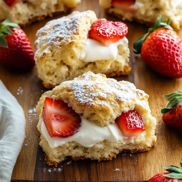 Strawberries and Cream Scones