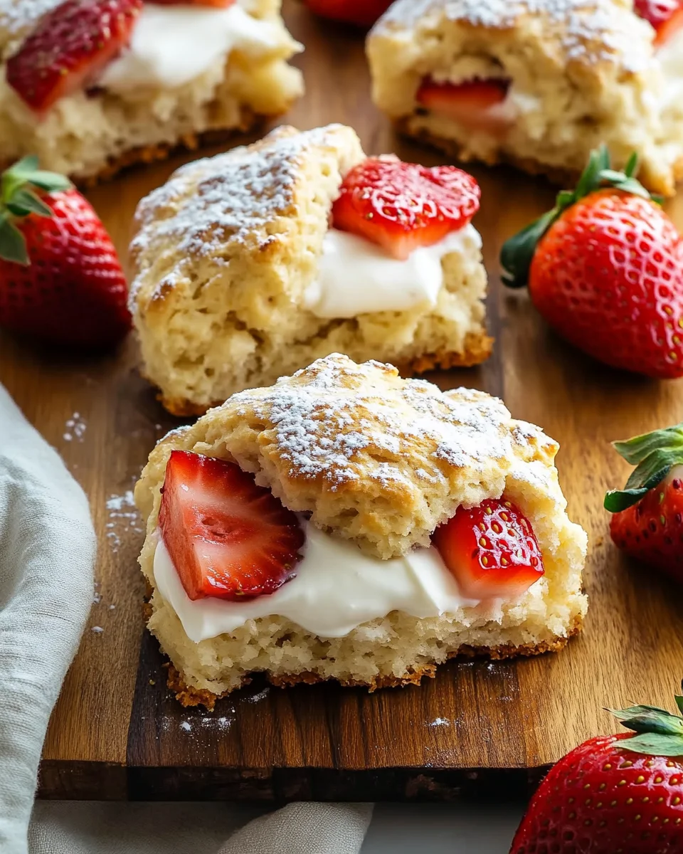 Strawberries and Cream Scones