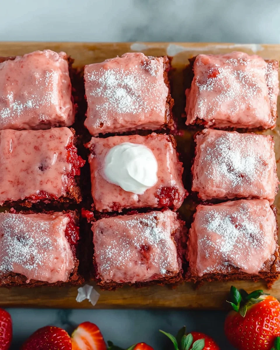 Strawberry Brownies