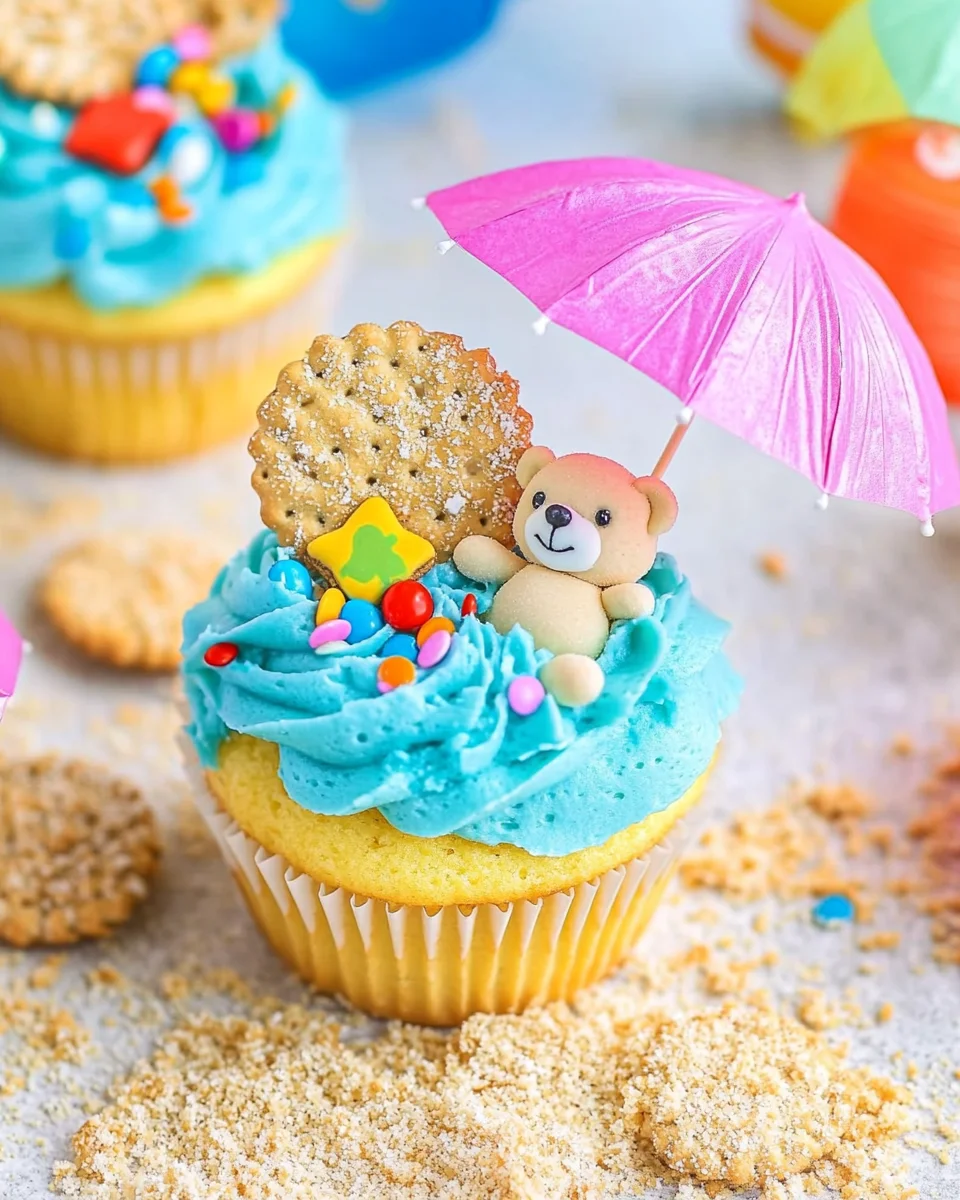 Summer Beach Party Cupcakes