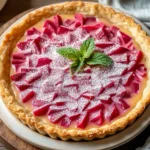Sweet Rhubarb Custard Tart