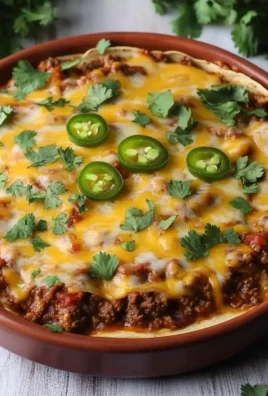 Taco Casserole With Tortillas