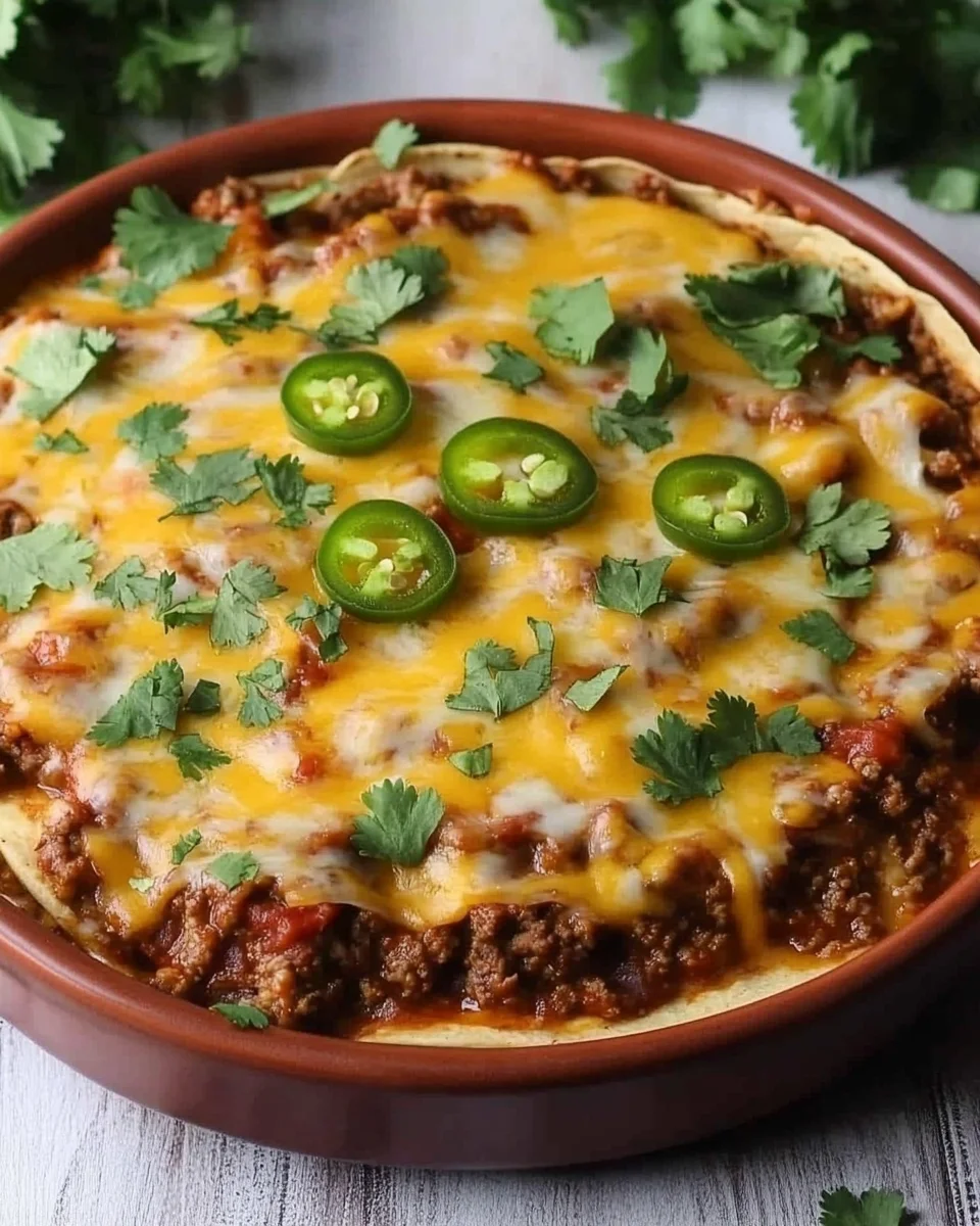 Taco Casserole With Tortillas