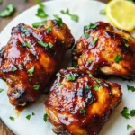 Two Ingredient Crispy Oven Baked BBQ Chicken
