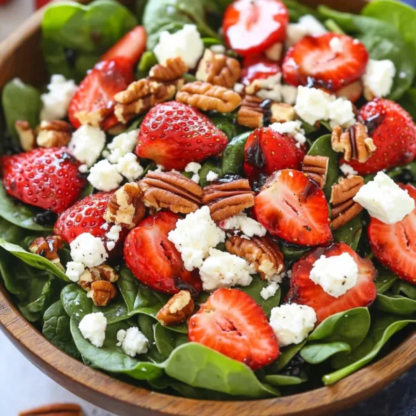 15-Minute Strawberry Spinach Salad