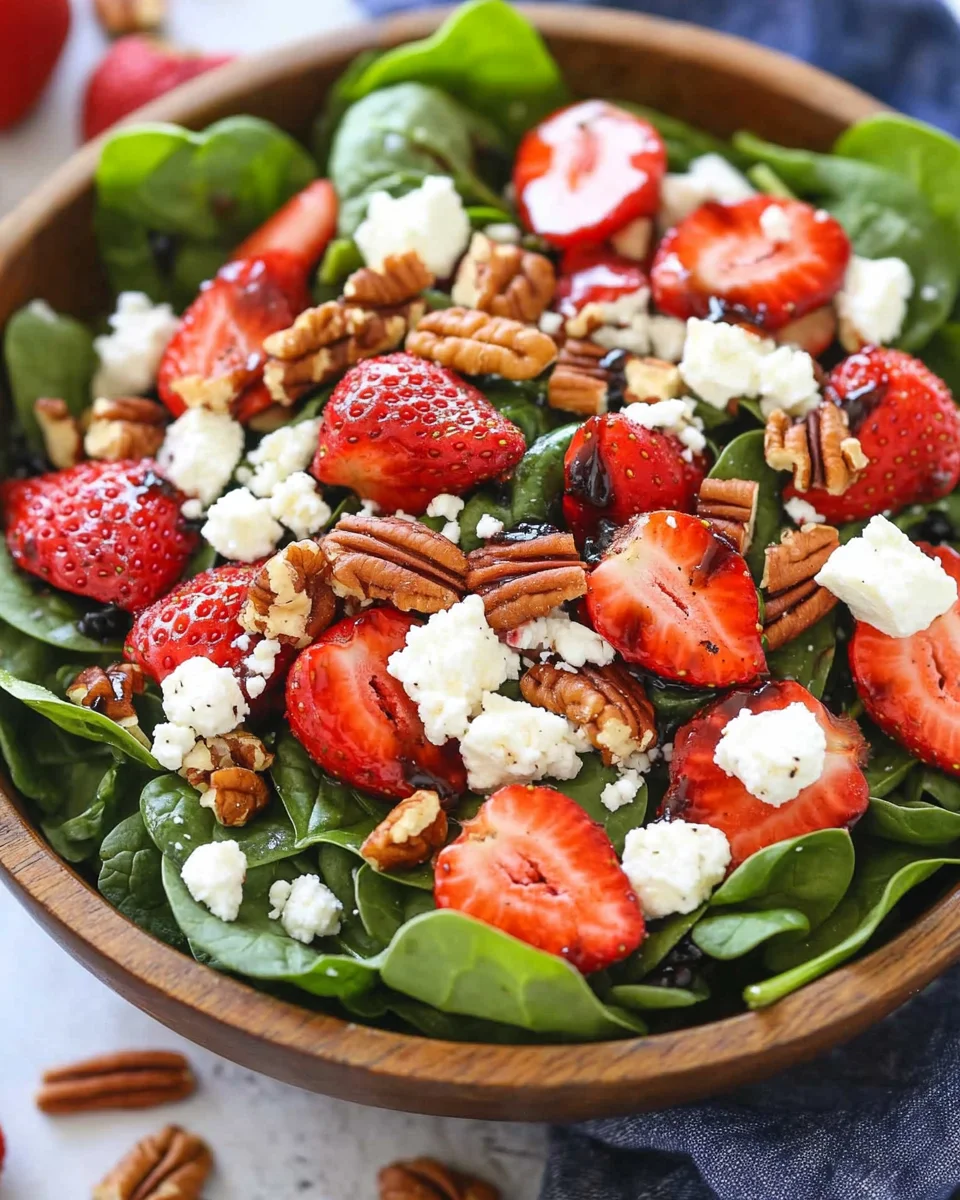 15-Minute Strawberry Spinach Salad