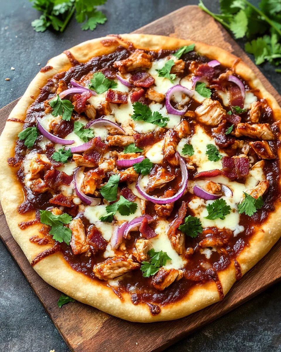 BBQ Chicken Bacon Pizza
