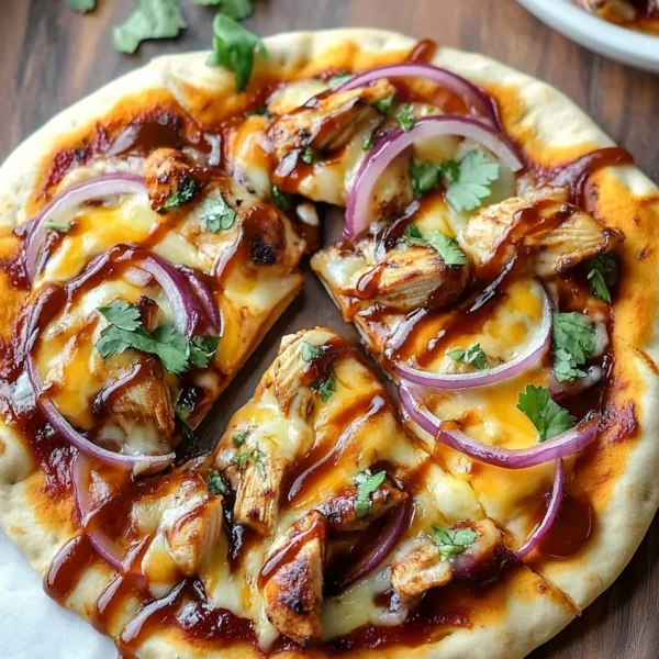 BBQ Chicken Naan Pizzas