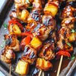 BBQ Pineapple Chicken Kabobs