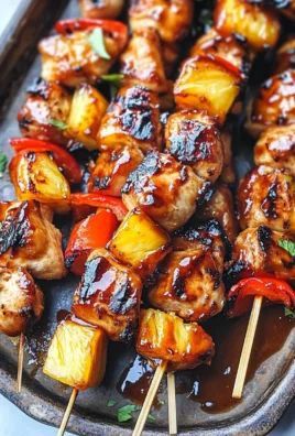 BBQ Pineapple Chicken Kabobs