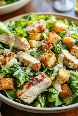 Best Chicken Caesar Salad with Homemade Croutons