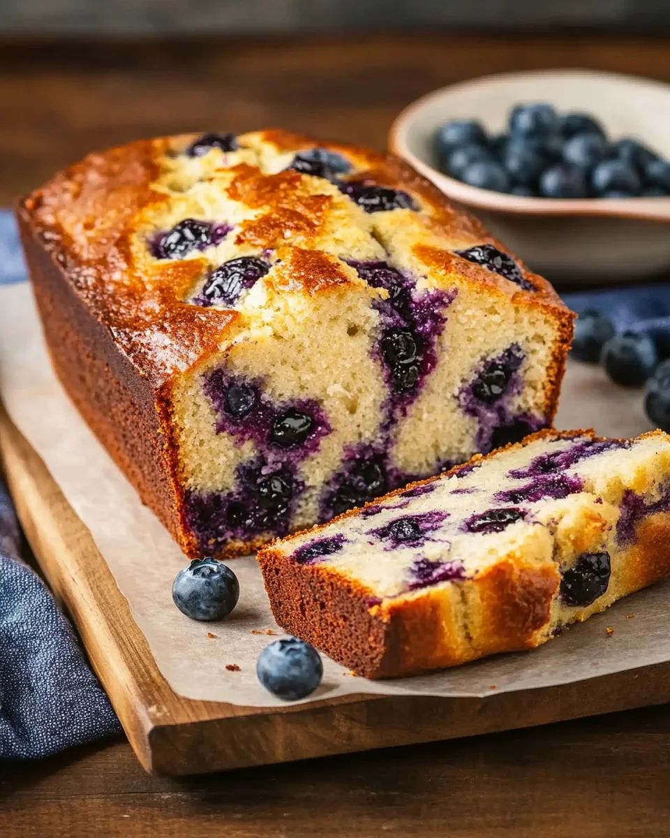 Blueberry Cream Cheese Bread