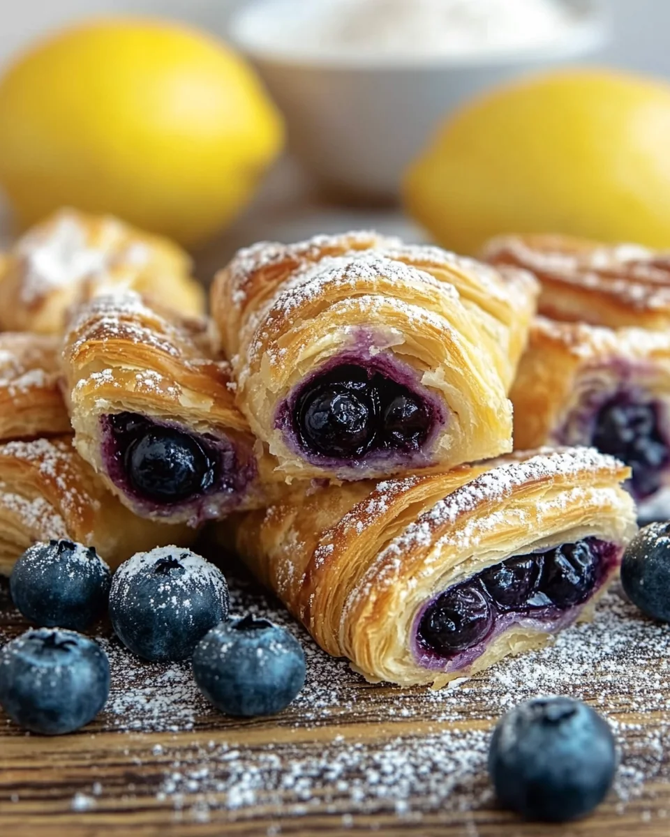 Blueberry Cream Cheese Puff Pastry