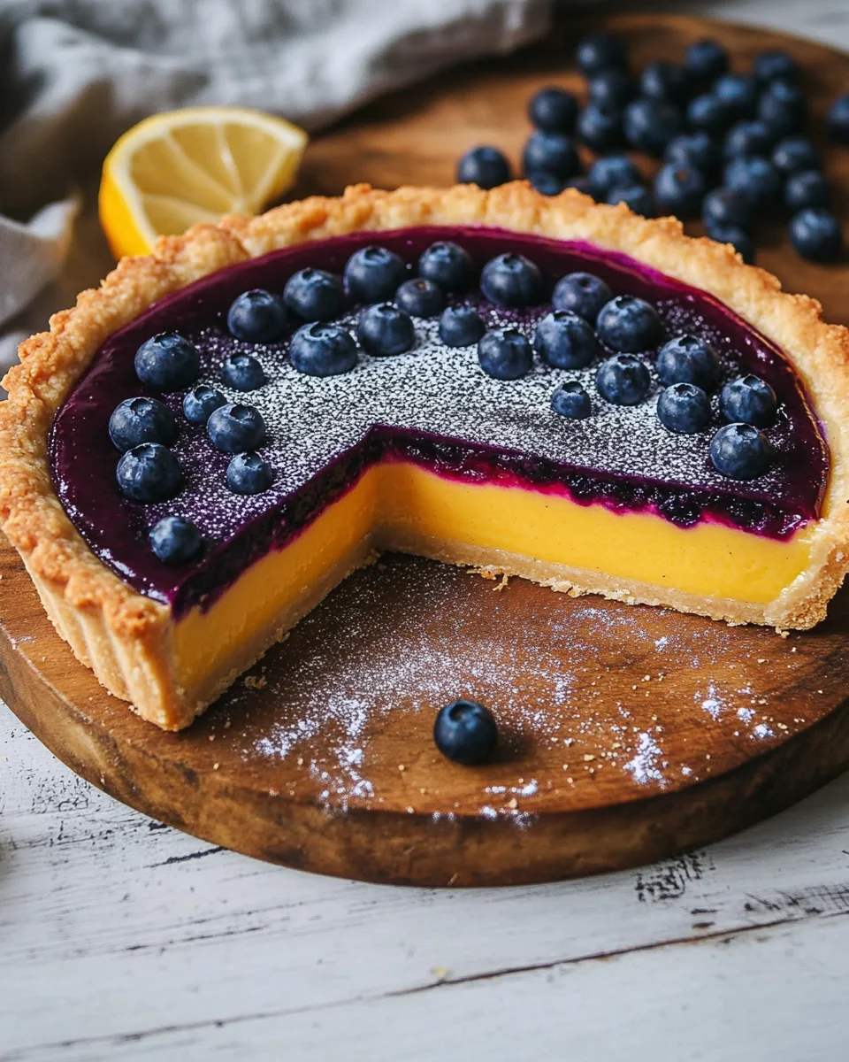 Blueberry&ndash;Lemon Curd Tart