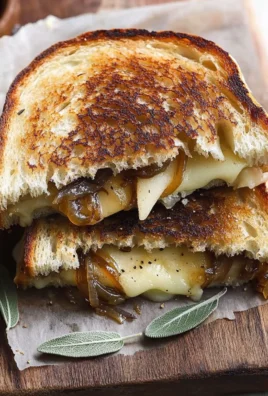 Caramelized Onion and Apple Grilled Cheese Sandwich