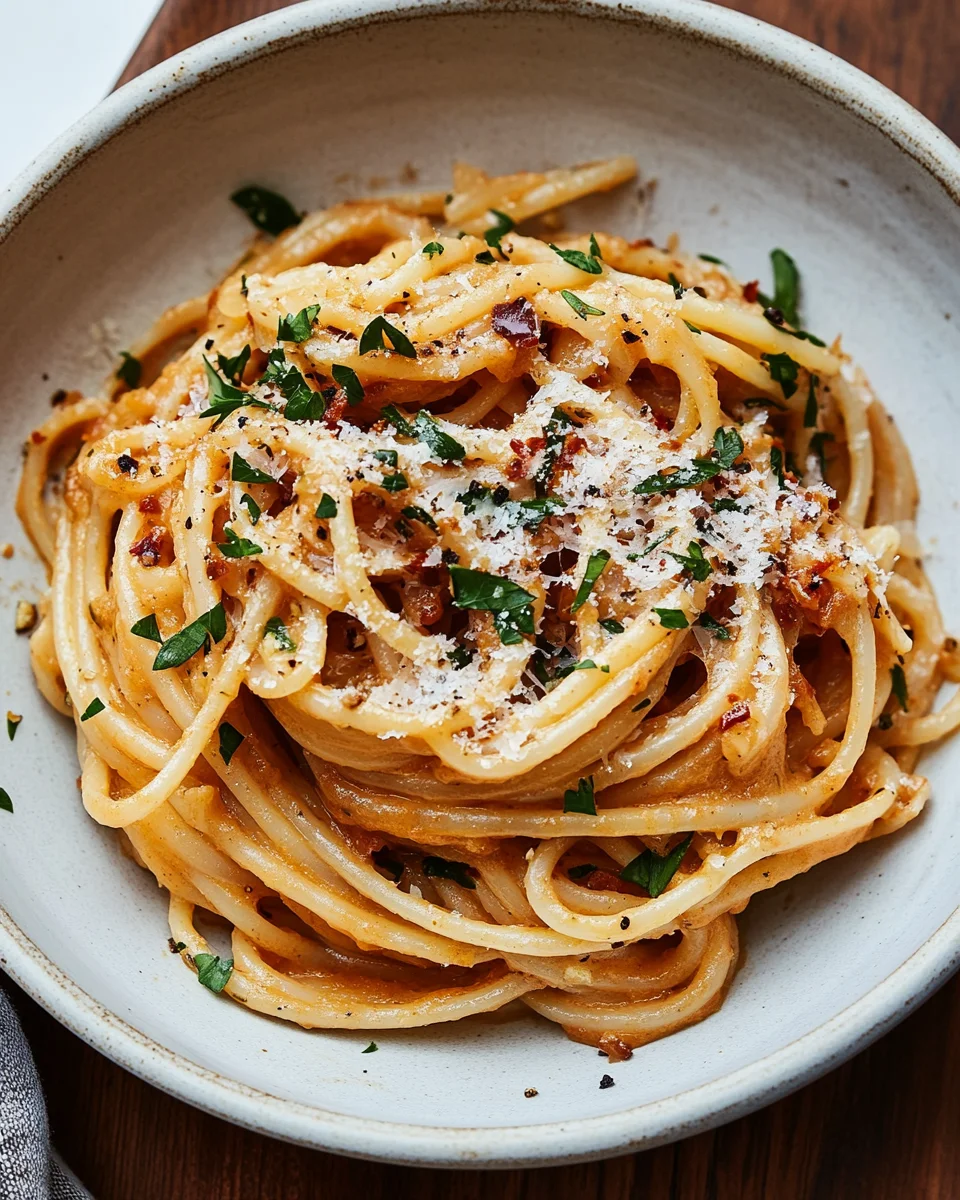 Caramelized Onion Pasta with Chili Oil: A Sweet and Spicy Flavor Bomb